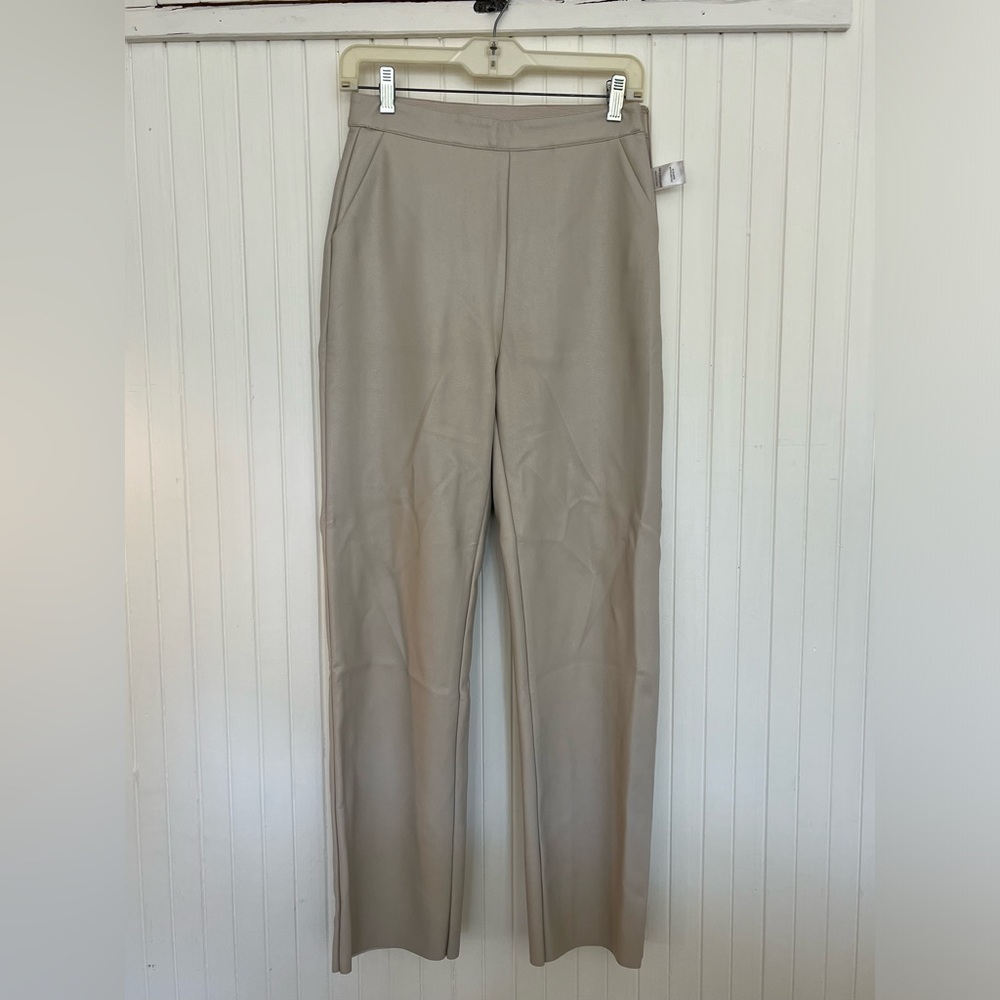White/Gray Pleather Pants!